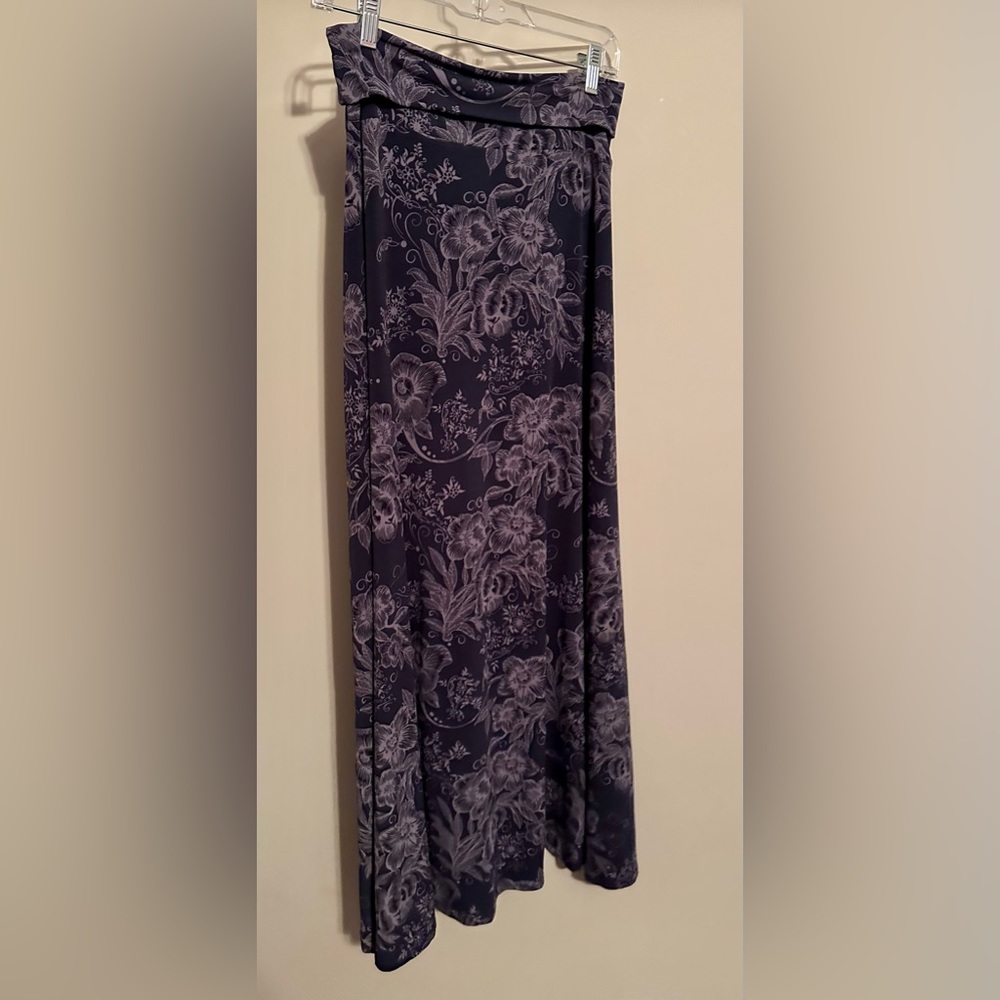 LulaRoe Maxi Purple Floral Skirt Size XS